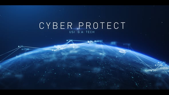 Digital Cyber Futuristic Earth Cinematic Title Opener（074128）-技能树